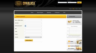 
                            9. Restore password - Emgoldex news