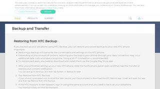 
                            7. Restoring from HTC Backup | HTC Support