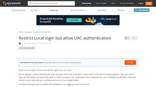 
                            11. Restrict Local login but allow UAC authentication - Active ...