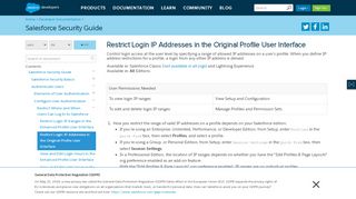 
                            7. Restrict Login IP Addresses in the Original Profile User ...