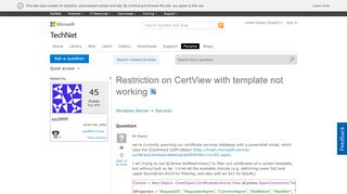 
                            12. Restriction on CertView with template not working - Microsoft