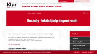 
                            2. Restudy - lektiehjælp døgnet rundt - - VUC Vestsjælland Syds