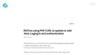 
                            12. RESTws using PHP-CURL to update or add data. Loging in and ...