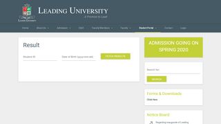 
                            13. Result – Leading University