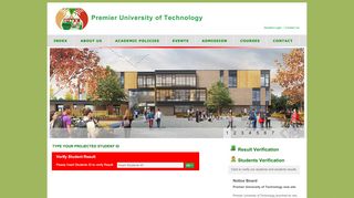
                            7. Result Verification - Premier University of Technology