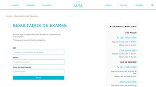 
                            5. Resultado de exames | Alta