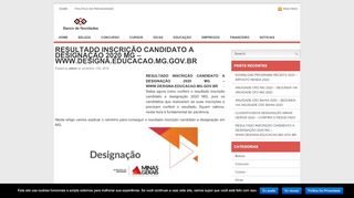 
                            7. RESULTADO INSCRIÇÃO CANDIDATO A DESIGNAÇÃO 2019 MG ...