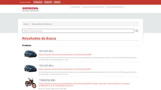 
                            3. Resultados da Busca - Portal Honda Serviços Financeiros