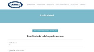 
                            6. Resultados de búsqueda para “uecara” – OSPATCA