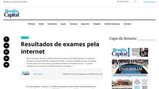 
                            4. Resultados de exames pela internet | Brasília Capital