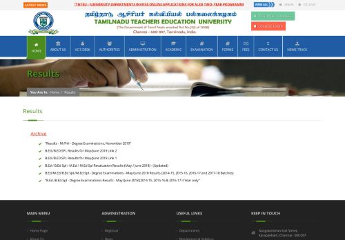 
                            6. Results - Tamil Nadu Teachers Education University - tnteu