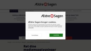 
                            5. Ret dine medlemsoplysninger | Ældre Sagen