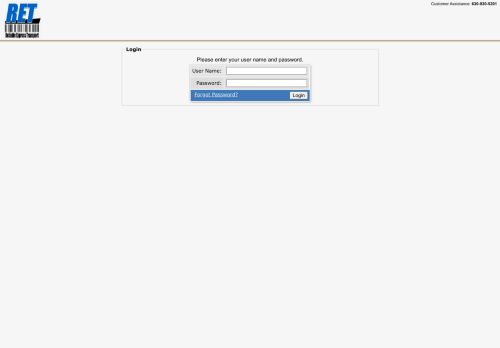 
                            9. RET Driver - Login - Reliable Express Transport