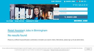 
                            8. Retail Assistant Jobs in Birmingham at Primark | Primark Careers
