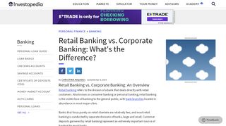 
                            13. Retail Banking vs. Corporate Banking - Investopedia
