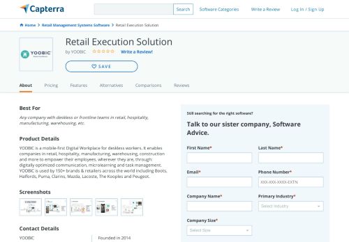 
                            6. Retail Execution Solution Reviews and Pricing - 2019 - Capterra