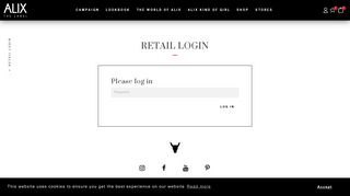 
                            3. Retail log-in | ALIX The Label