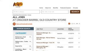 
                            12. Retail Sales at Cracker Barrel Old Country Store - Jobs.net