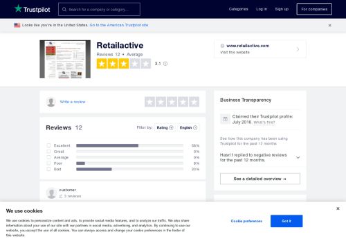 
                            8. Retailactive Reviews | Read Customer Service Reviews of www ...