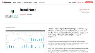 
                            6. RetailNext | Lightspeed POS