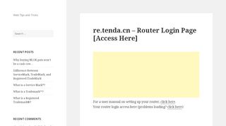 
                            6. re.tenda.cn - Router Login Page [Access Here] - - Luke Rehmann