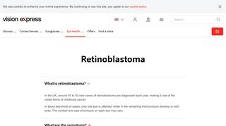 
                            9. Retinoblastoma | Eye Conditions | Vision Express