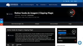 
                            7. Retirar fundo de imagem | Clipping Magic | FI - Ferramentas Inteligentes