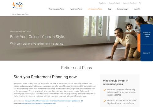 
                            8. Retirement and Pension Plans in India | Max Life Insurance