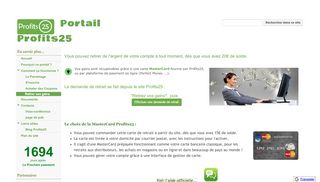 
                            2. Retirer ses gains - Portail Profits25 - Google Sites