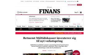 
                            13. Retnemt Måltidskasser investerer sig til nyt vækstspring - Erhverv ...