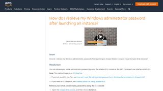 
                            7. Retrieve a Windows Administrator Password ... - AWS - ...