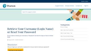 
                            5. Retrieve Your Username (Login Name) or Reset Your Password