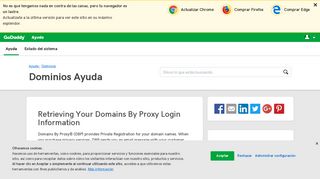 
                            8. Retrieving Your Domains By Proxy Login Information - GoDaddy ES