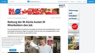 
                            9. Rettung der IB-Küche kostet 39 Mitarbeitern den Job - Ostsee-Zeitung