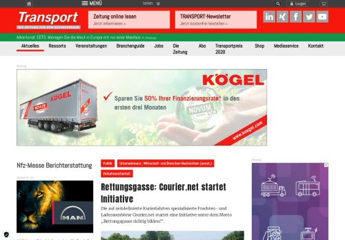 
                            10. Rettungsgasse: Courier.net startet Initiative - Politik, Unternehmens ...