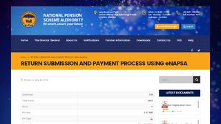 
                            5. RETURN SUBMISSION AND PAYMENT PROCESS USING eNAPSA ...