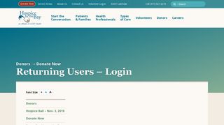 
                            10. Returning Users - Login | Hospice by the Bay