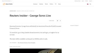 
                            8. Reuters Insider - George Soros Live | Reuters