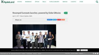 
                            8. Revamped Sureseats launches; powered by Globe GMovies - Ayala ...