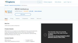 
                            5. REVE Antivirus Reviews and Pricing - 2019 - Capterra