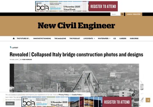 
                            7. Revealed | Collapsed Italy bridge construction photos and designs ...