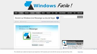 
                            12. Revenir sur Windows Live Messenger au lieu de Skype - WindowsFacile