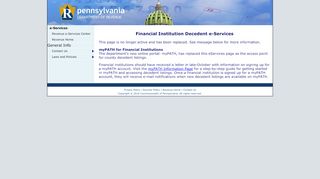 
                            13. Revenue e-Services Center - Financial Institution Decedent ...