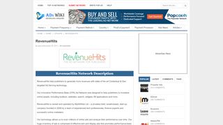 
                            10. RevenueHits | AdsWiki - Ad Network Listing, Reviews, Payment ...