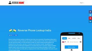 
                            4. Reverse Phone Lookup India | RevealName