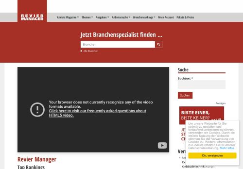 
                            1. Revier Manager - Regio Manager