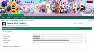
                            6. Review: 4904 Elephant - Special LEGO Themes - Eurobricks Forums