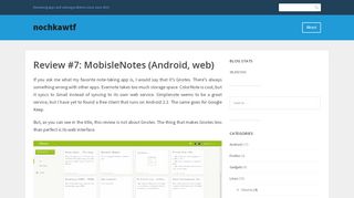 
                            9. Review #7: MobisleNotes (Android, web) – nochkawtf