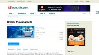 
                            9. Review about the broker MaxiMarkets |