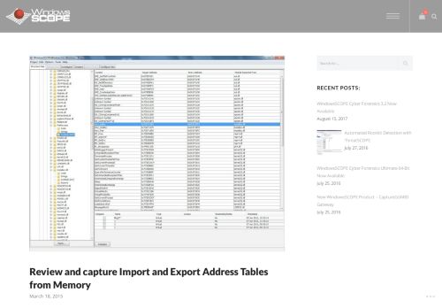 
                            13. Review and capture Import and Export Address Tables from Memory ...